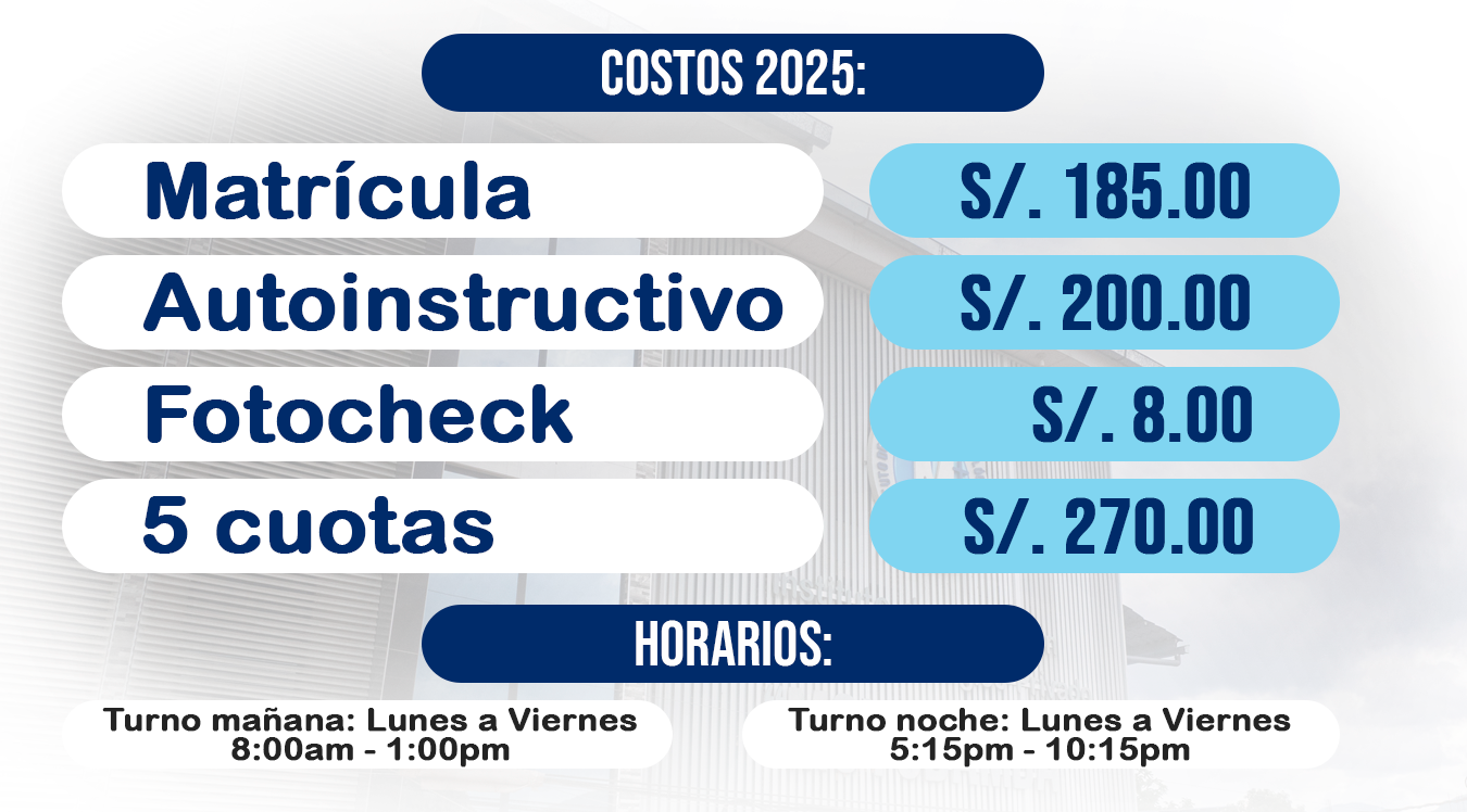 Costos e informes IESTP Moyobamba